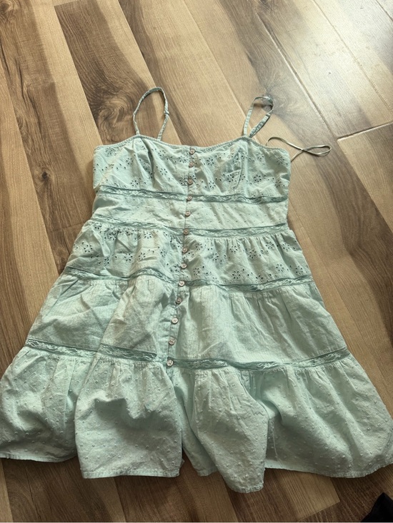 Dresses & Skirts - Light Mint Eyelet Button-Front Sundress